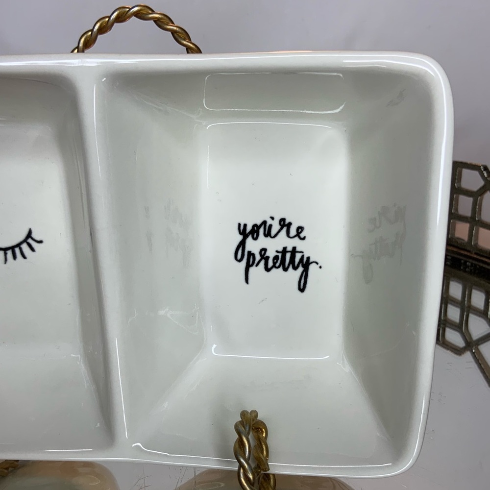 Rae Dunn Divided Dish Bowl Serving #M045 - Picture 2 of 5